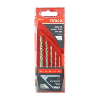 Timco Ground Jobber Drill Bit Set  - 5pcs