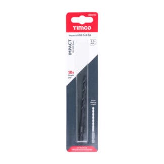 TIMCO X6 HSS Impact Drill Bits - 5.0mm