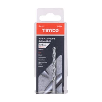 TIMCO Ground Jobber Drills HSS M2 - 6.0mm