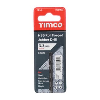 TIMCO Roll Forged Jobber Drills HSS - 3.3mm