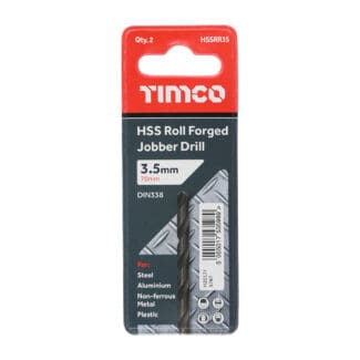 TIMCO Roll Forged Jobber Drills HSS - 3.5mm