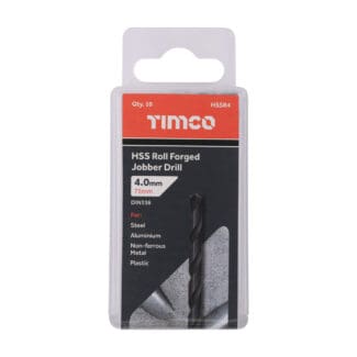 TIMCO Roll Forged Jobber Drills HSS - 4.0mm