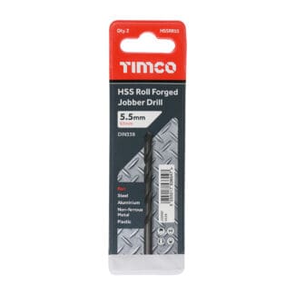 TIMCO Roll Forged Jobber Drills HSS - 5.5mm