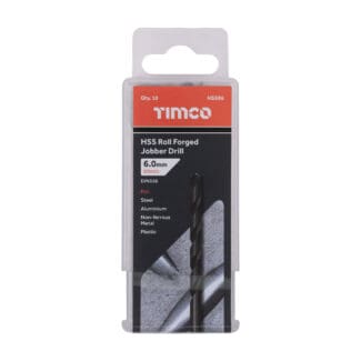 TIMCO Roll Forged Jobber Drills HSS - 6.0mm