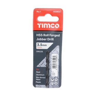 TIMCO Roll Forged Jobber Drills HSS - 3.5mm