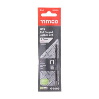 TIMCO Roll Forged Jobber Drills HSS - 5.0mm