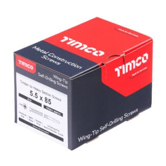 TIMCO Self-Drilling Wing-Tip Steel to Timber Heavy Section Silver Screws  - 5.5 x 85