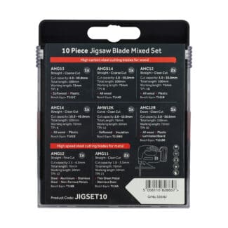 TIMCO Mixed Jigsaw Set Wood & Metal Cutting High Carbon Steel & HSS Blades - Mixed