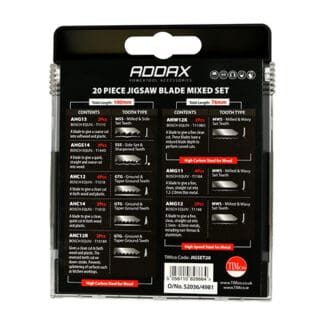 TIMCO Mixed Jigsaw Set Wood & Metal Cutting High Carbon Steel & HSS Blades - Mixed