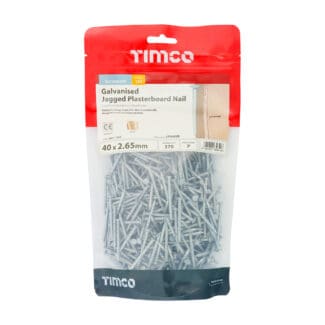 TIMCO Jagged Plasterboard Nails Galvanised - 40 x 2.65