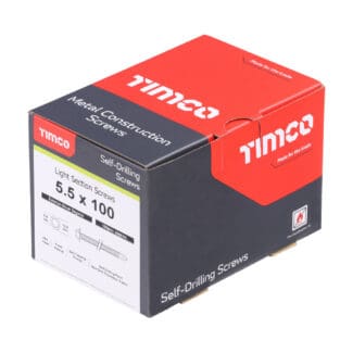 TIMCO Self-Drilling Light Section Screws Exterior Silver - 5.5 x 100