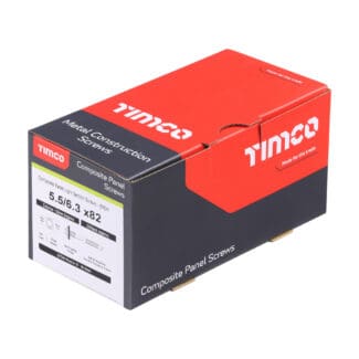 TIMCO Self-Drilling Light Section Composite Panel Screws Exterior Silver with EPDM Washer - 5.5/6.3 x 82