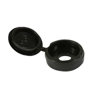 Timco Hinged Screw Caps Large Black  -  -o fi - 5.0  -o 6.0 Screw