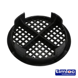 Timloc Push-in Soffit Vent Black -  70.0