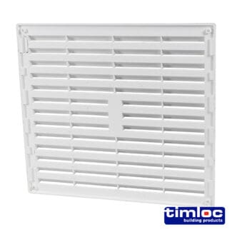 Timloc Louvre Grille Vent White - 242 x 242mm