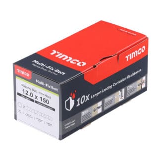TIMCO Multi-Fix Bolts Hex Head Exterior Silver - 12.0 x 150