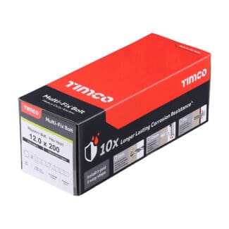 TIMCO Multi-Fix Bolts Hex Head Exterior Silver - 12.0 x 200