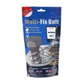 TIMCO Multi-Fix Bolts Hex Flange Head Exterior Silver - 6.0 x 50