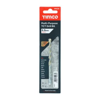 TIMCO TCT Multi-Purpose Drill Bits - 6.0 x 100