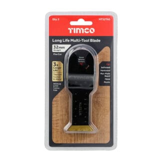 TIMCO Multi-Tool Fine Cut Blades For Wood/Metal Titanium Coated Bi-Metal - 32mm