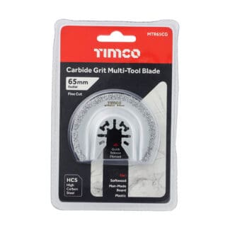 TIMCO Multi-Tool Radial Blade For Tiles Diamond Carbide Grit Carbon Steel - Dia.65mm