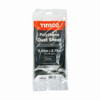 TIMCO Polythene Dust Sheet - 3.65m x 2.75m
