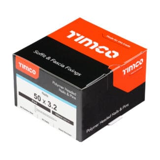 TIMCO Polymer Headed Nails A4 Stainless Steel Black - 50mm