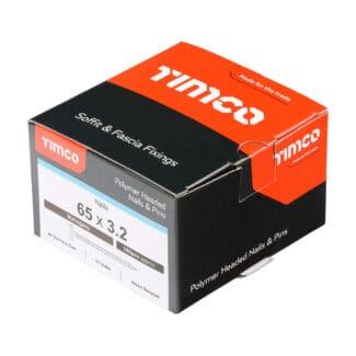TIMCO Polymer Headed Nails A4 Stainless Steel Mahogany - 65mm