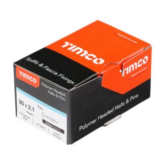 TIMCO Polymer Headed Pins A4 Stainless Steel Cream - 30mm