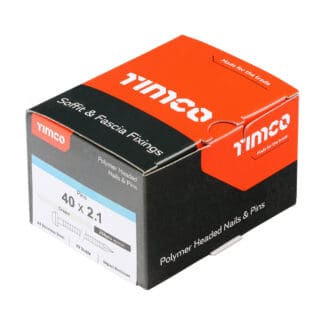 TIMCO Polymer Headed Pin A4 Stainless Steel Cream - 40mm