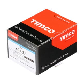 TIMCO Polymer Headed Pins A4 Stainless Steel White - 40mm