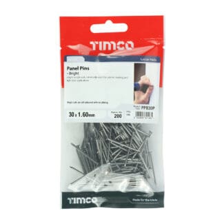 TIMCO Panel Pins Bright - 30 x 1.60