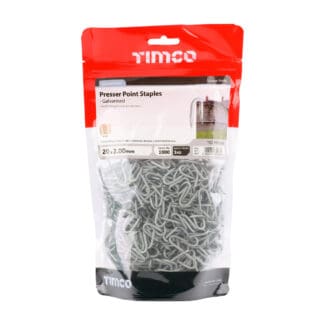 TIMCO Presser Point Staples Galvanised - 20 x 2.00