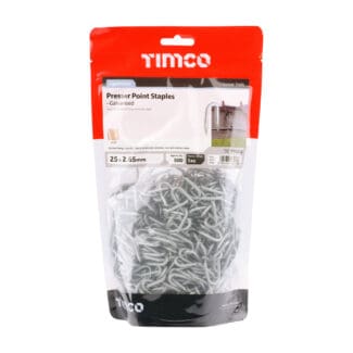 TIMCO Presser Point Staples Galvanised - 25 x 2.65