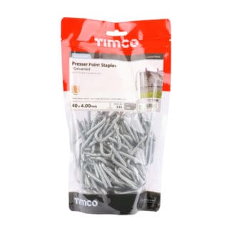 TIMCO Presser Point Staples Galvanised - 40 x 4.00