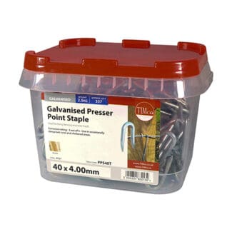 TIMCO Presser Point Staples Galvanised - 40 x 4.00