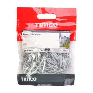 Timco Presser Point Staples Galvanised  - 50 x 4.00