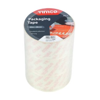 TIMCO Packaging Tape Clear - 50m x 48mm