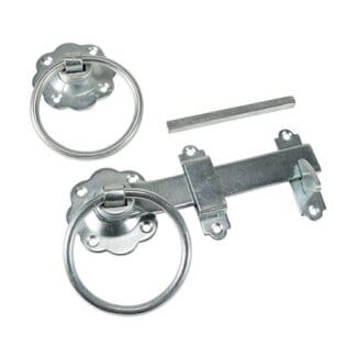 TIMCO Ring Gate Latch Plain Silver - 6"