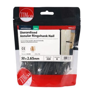 TIMCO Annular Ringshank Nails Sherardised - 50 x 2.65