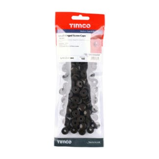 TIMCO Hinged Screw Caps Small Brown - To fit 3.0 to 4.5 Screw