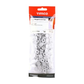 TIMCO Hinged Screw Caps Small Light Grey - To fit 3.0 to 4.5 Screw