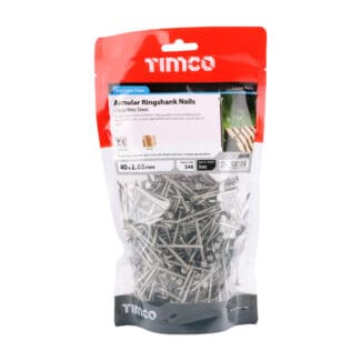 TIMCO Annular Ringshank Nails A2 Stainless Steel - 40 x 2.65