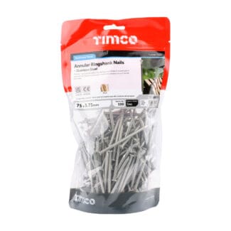 TIMCO Annular Ringshank Nails A2 Stainless Steel - 75 x 3.75