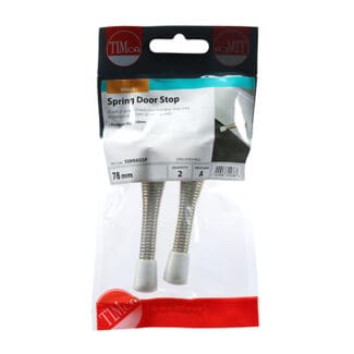 TIMCO Spring Door Stops Electro Brass - 78 x 24