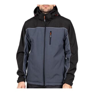 Timco Softshell Jacket Grey/Black  - Medium