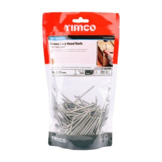 TIMCO Round Lost Head Nails A2 Stainless Steel - 65 x 3.35