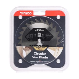 TIMCO Handheld Cordless Circular Saw Blade - 136 x 10 x 24T