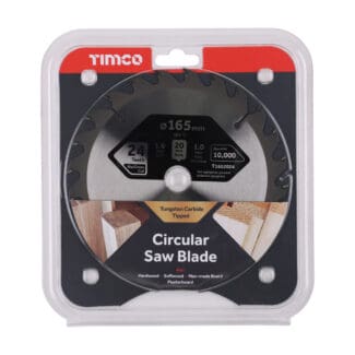 TIMCO Handheld Cordless Circular Saw Blade - 165 x 20 x 24T