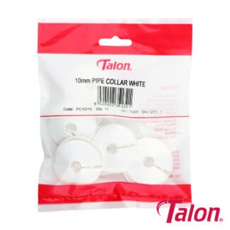 Timco Pipe Collar White PC10  - 10mm